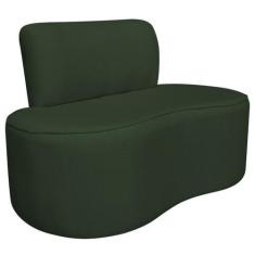 Imagem de Sofá Curvo 2 Lugares Orgânico Escritório Recepção Sala Amsterdã 130cm