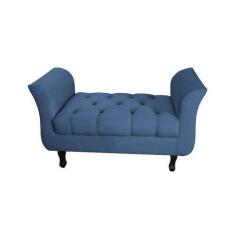 Imagem de Divã Recamier Barcelona - 1,20 Suede - Cinza Escuro - Topázio
