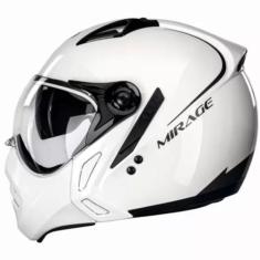 Imagem de Capacete Moto Peels Mirage New Classic Branco E Grafite Masculino E Fe