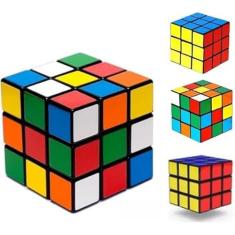 Imagem de Cubo Mágico 3x3 6cm Colorido Quebra Cabeça Tridimensional Brinquedo Clássico Geek