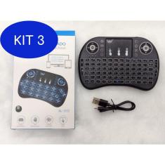 Imagem de Kit 3 Mini Teclado Com Touchpad