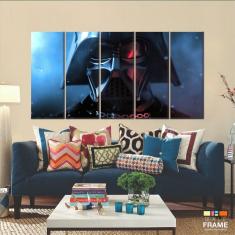 Imagem de Quadro Decorativo Darth Vader 5 peças 140x65 5 peças