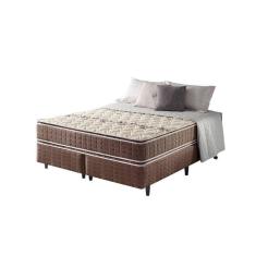 Imagem de Cama Box Queen + Colchão Espuma D70-d28 2 Pillow Top Orleans Marrom