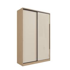 Imagem de Guarda-Roupa Solteiro 2 Portas de Correr Herval Valence, Off White/Cedro