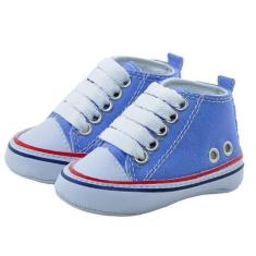 Imagem de Tênis Masculino Com Ilhós E Atacador - Brim E Sintético - Azul Royal/B