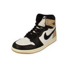 Imagem de Tênis feminino Jordan 1 retrô HI OG preto/Legend MD marrom-branco (FD2596 021), Preto/Legend Md marrom-branco, 36