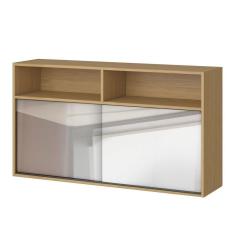 Imagem de Armário Aéreo Para Cozinha Com Vidro De Correr Nevasca Atacama