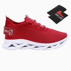 Imagem de Tênis Masculino Esporte Cardaço Corrida Academia Dia a Dia + Carteira-Masculino