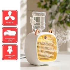 Imagem de Umidificador Com Ventilador Regulavel Amarelo Orelhinhas  - Tomate