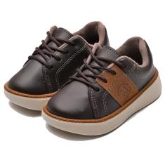 Imagem de Tênis Infantil Molekinho Básico Casual Menino - Café - 20-Masculino