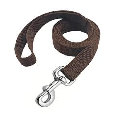 Imagem de Coleira de nylon forte para cães, 1,8 m, 1,8 m, para cães médios e grandes (1,8 m, marrom)