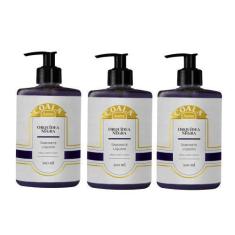 Imagem de Kit 3 Sabonetes Líquido Orquídea Negra Coala Mãos Corpo Rosto 500ml