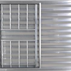 Imagem de Janela Veneziana De Alum nio 3 Folhas 1,20 X 1,20 Com Grade C