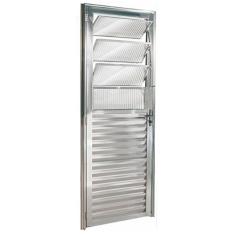 Imagem de Porta De Alumínio Brilhante De Cozinha Basculante Cmc Modular - 2,10(a) X 0,90(l) Lado Esquerdo