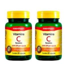 Imagem de Kit 02 Vitaminas C Revestida 100% IDR 60 Capsulas Loja Maxinutri