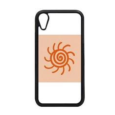 Imagem de Capa Sun Sunshine pintura à mão laranja para iPhone XR capa para proteção de telefone Apple