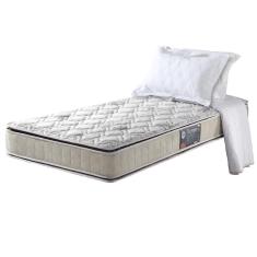 Imagem de Colchão Solteiro Espuma D28/D70 Dupla Face Orleans 2 Pillow Top 88x188x26