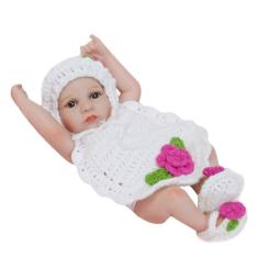 Imagem de Boneca de bebê renascido realista 26 cm boneca recém-nascida crianças menina playmate presente de aniversário