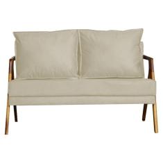 Imagem de Sofá 2 Lugares Namoradeira Linho Mona Luxo Bege