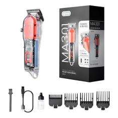 Imagem de Maquina de Cortar Cabelo e Barba Profissional Sem Fio Original Nfe - K