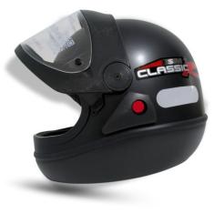 Imagem de Capacete Moto San Marino Classic Unissex Original Automático Preto Fos