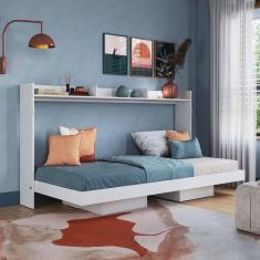 Imagem de Cama Solteiro Hanover Articulável Horizontal Branco - Art In Móveis