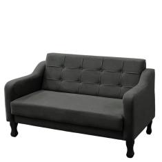Imagem de Sofá Namoradeira Bella 2 Lugares Recepção Sala Dimartins cinza