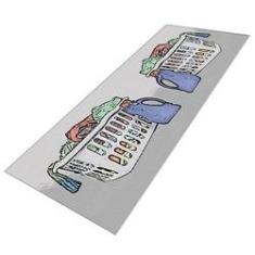 Imagem de Tapete Passadeira Cesto de Roupa Antiderrapante-40 x 120