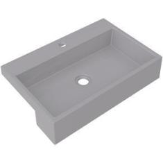 Imagem de Cuba de Semi Encaixe Retangular C01 Para Banheiro XRT55  - Lyam Decor