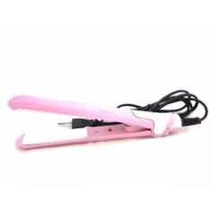 Imagem de Mini Chapinha Prancha Cabelo Alisamento 17cm Bivolt Rosa