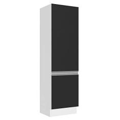 Imagem de Paneleiro 100% Mdf 60 cm 2 Portas Branco/preto Acordes Madesa