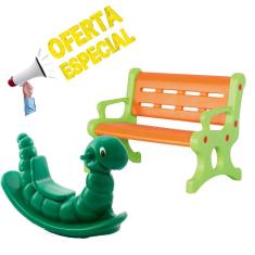 Imagem de Gangorra Bebê e Criança Minhoca + Banco kids Playground