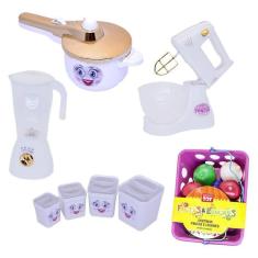 Imagem de Mini Cozinha Infantil Menina Princesa Kit Panela 20Peças