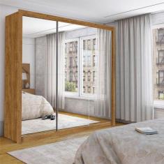 Imagem de Guarda Roupa Casal Isabela Master Com Espelho 3 Portas De Correr 4 Gav