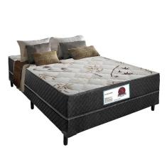 Imagem de Cama Box casal Ortopédica Conjugada 138x188 Tampo Marrom Bambu