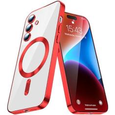 Imagem de Asdsinfor Capa para Samsung Galaxy S20 FE 5G, compatível com Magsafe, capa fina e transparente de TPU magnético à prova de choque para mulheres senhoras meninas capa de proteção para Galaxy S20 FE 5G,