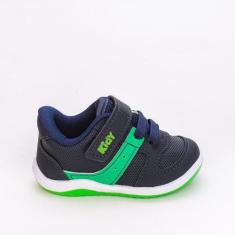 Imagem de Tênis Infantil Masculino Kidy Colors Azul Marinho Verde