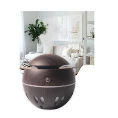 Imagem de Mini Umidificador Espera Madeira Bola Aromatizador Ambientes Luzes Led