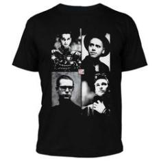 Imagem de Camiseta masculina 100% algodão DASANTIGAS estampa Depeche Mode - 101 em serigrafia.