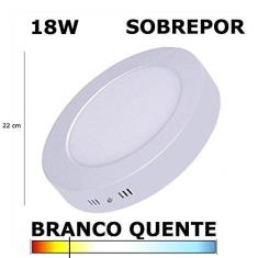 Imagem de PAINEL PLAFON LED 18W 22CM SOBREPOR REDONDO 3000K