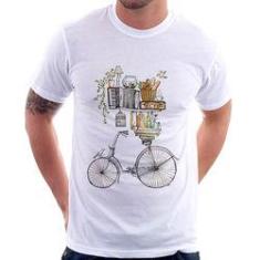 Imagem de Camiseta Bicicleta E Livros - Foca Na Moda