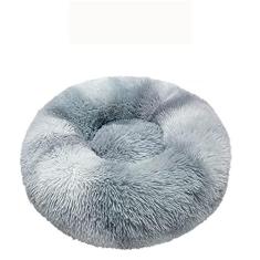 Imagem de Cama para cães calmante, cama para cães antiansiedade, cama para cães de pelúcia para cães pequenos, cama de cachorro confortável macia e macia em pele sintética, cama para animais de estimação lavável, diâmetro 35 cm
