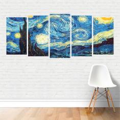 Imagem de Quadro Artístico Starry Night Noite Estrelada Van Gogh Canvas