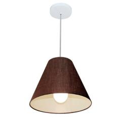 Imagem de Lustre Pendente Cone Md-4028 25/30X12cm Café Bivolt