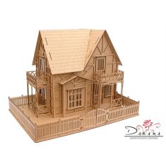 Casa Casinha P/barbie/polly/lol Grande 80cm + 25móveis Mdf em