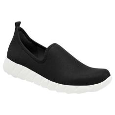 Imagem de Tênis Feminino Slip On Fabi Preto Branco Piccadilly 970071