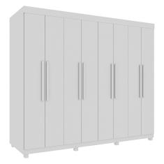 Imagem de Guarda Roupa Milão Casal 8 Portas 4 Gavetas Imop Branco