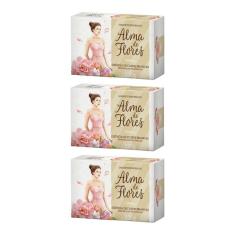Imagem de Sabonete Alma de Flores 130g Flores Brancas-Kit C/3un