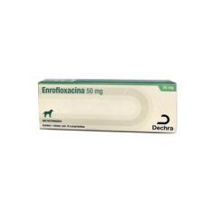 Imagem de Enrofloxacina Dechra Antibiótico Veterinário 50 mg 10 cp