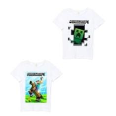 Imagem de Roupa De Criança Camiseta Infantil Game Minecraft Kit 2 peças